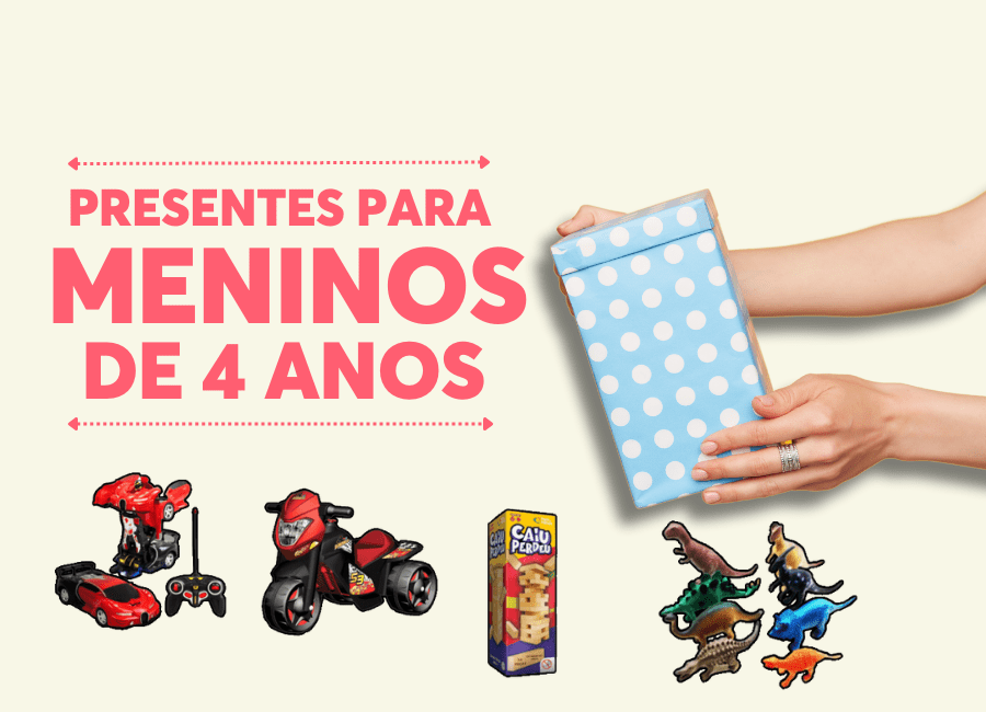 presentes para menino de 4 anos