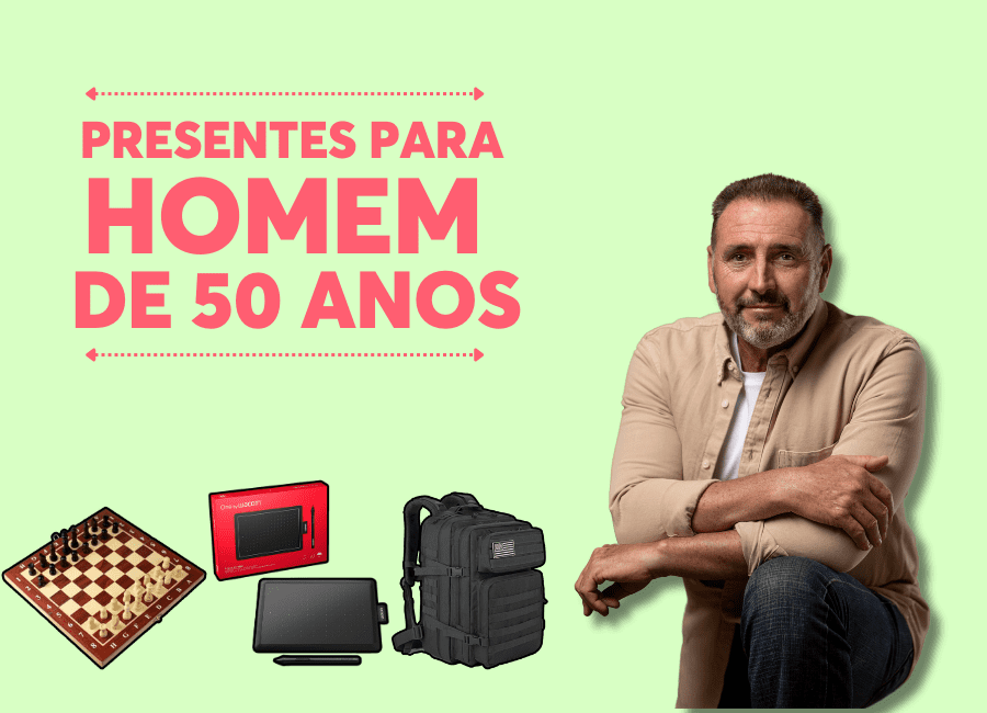 presentes para homem de 50 anos